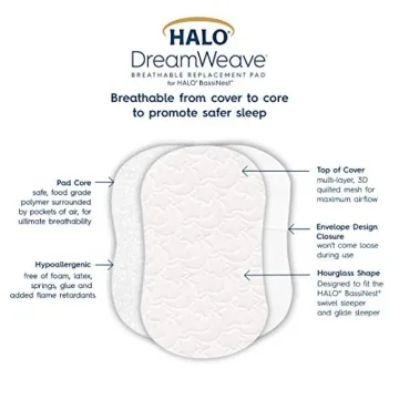 HALO BassiNest Flex & DreamWeave Mattress Pad Bundle