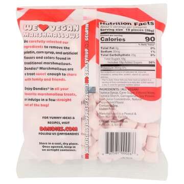 DANDIES Peppermint Mini Marshmallows, 5 OZ