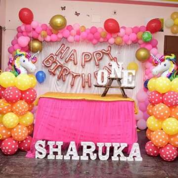 16" Rose Gold Happy Birthday Banner for Perfect Party Decor