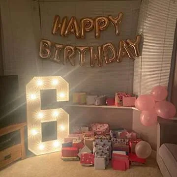 16" Rose Gold Happy Birthday Banner for Perfect Party Decor