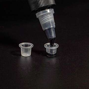 Wormhole 300pcs Tattoo Ink Caps for Tattooing Mixed Tattoo Ink Cups Disposable Pigment Cups #9 Small #13 Medium #16 Large