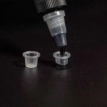 Wormhole 300pcs Tattoo Ink Caps for Tattooing Mixed Tattoo Ink Cups Disposable Pigment Cups #9 Small #13 Medium #16 Large