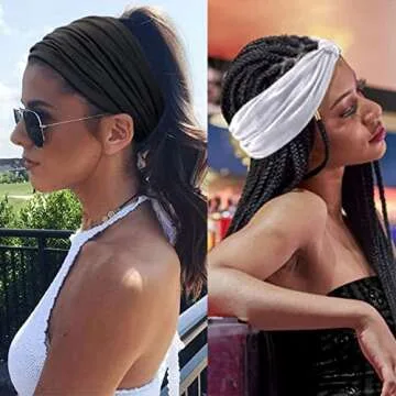 Headbands for Women Non Slip Extra Wide Stylish Design