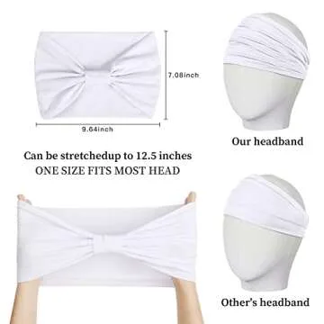 Headbands for Women Non Slip Extra Wide Stylish Design