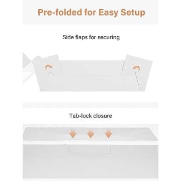 Kootek 24 Pack Bakery Boxes with Window for Treats and Gifts