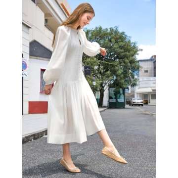 Coutgo Womens Mesh Ballet Flats Crystal Rhinestone Studded Comfortable Mary Jane Dress Shoes, Nude, Size 9