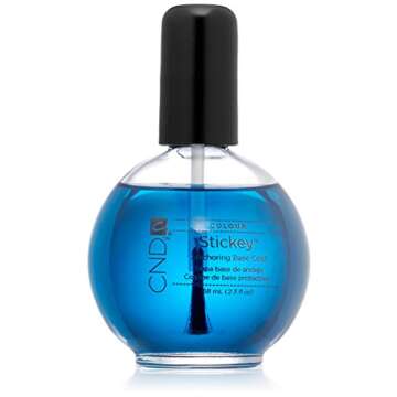 CND Sticky Base Coat Nail Polish, Gel-like Shine & Chip Resistant, Super Shiny, High Gloss, 2.3 Fl Oz