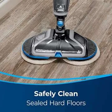 BISSELL Spinwave Cordless Hard Floor Expert Spin Mop Cleaner 18V with washable mop pads for sealed hard floors