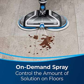BISSELL Spinwave Cordless Hard Floor Expert Spin Mop Cleaner 18V with washable mop pads for sealed hard floors