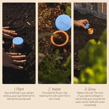 Growoya Garden OYA Medium Watering Pot Plant Irrigation System Sustainable Traditional Olla Watering...