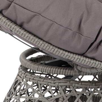 Stylish Wicker Papasan Chair with 360-Degree Swivel