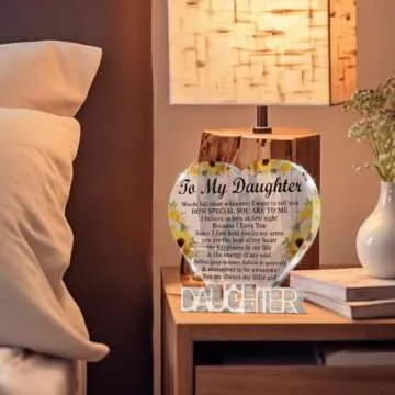 Heartfelt Clear Acrylic Sign for Daughter - Gift Ideas