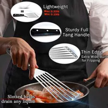 Leonyo Fish Spatula Turner Set - Durable & Versatile