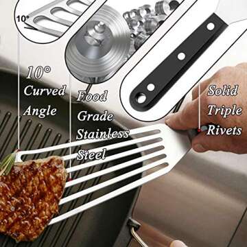 Leonyo Fish Spatula Turner Set - Durable & Versatile