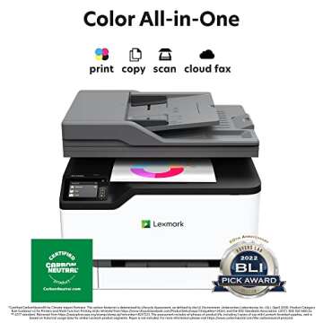 Lexmark MC3326i Color All-in-One Printer with Touchscreen, Office Color Printer Scanner Copier All i...