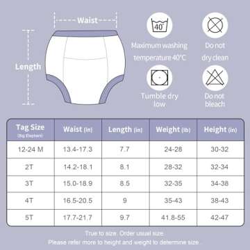 BIG ELEPHANT Potty Training Underwear, 100% Cotton Absorbent Unisex Toddler Pee Pants for Boys & Girls (Dinosaur Force, 10-Pack, 2T)