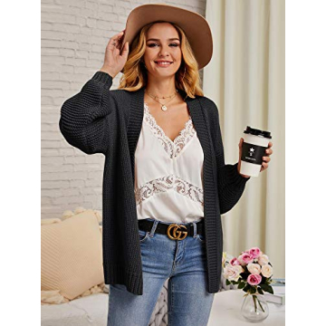 Stylish Tutorutor Womens Oversized Heart Cardigan