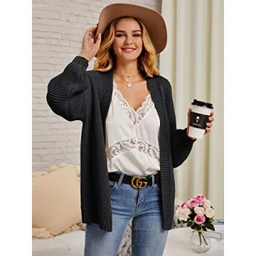 Stylish Tutorutor Womens Oversized Heart Cardigan