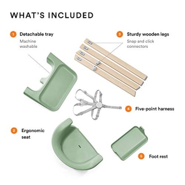 Stokke Clikk High Chair in Clover Green - Portable and Safe