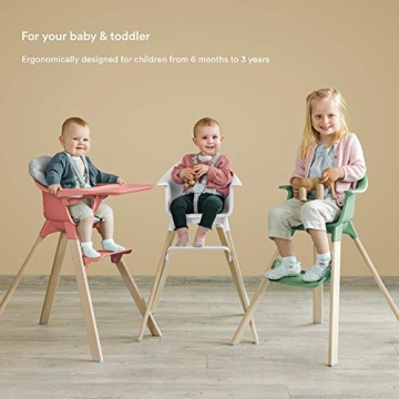 Stokke Clikk High Chair in Clover Green - Portable and Safe