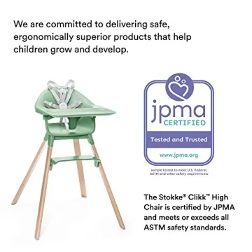 Stokke Clikk High Chair in Clover Green - Portable and Safe