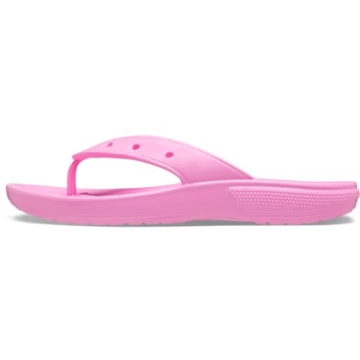 Crocs Unisex Men's and Women's Classic Flip Flops - Taffy Pink, Comfort for All Ages