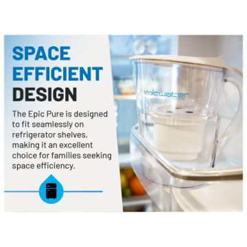 Epic Water Pitcher - 150 Gallon Filter, BPA Free Design