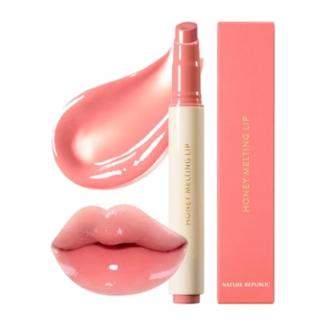 Nature Republic HONEY MELTING LIP (02 FIG) SOFT LIP STICK, korean lip, Lip Gloss, Glow lip, glossy, ...