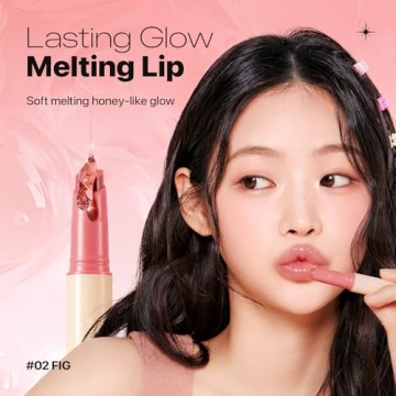 Nature Republic HONEY MELTING LIP (02 FIG) SOFT LIP STICK, korean lip, Lip Gloss, Glow lip, glossy, lip balm, lip crayon, jelly gloss, lip pen, tint gloss, sheer lip, korean make up