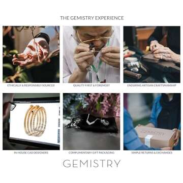 Gemistry Judy Crowell Jewelry Gold Over Sterling Silver and Rhodium Diamond Cut Drop Earrings