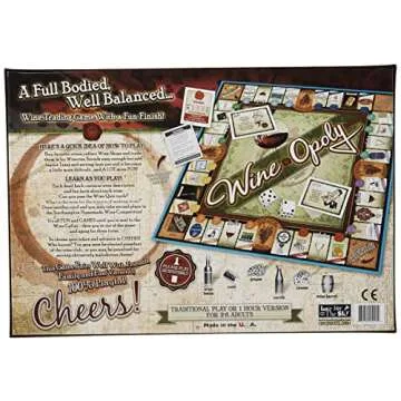 Late for the Sky Wine-Opoly Monopoly Board Game