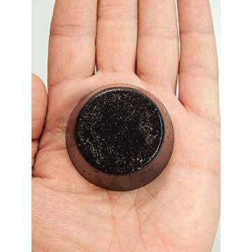 3 Small Black Sun Orgonite Tower Busters - Grid, Chakra Healing, Powerful Quartz Crystal Orgone Energy Accumulator (3 Mini TB Pucks)