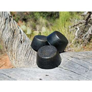 3 Small Black Sun Orgonite Tower Busters - Grid, Chakra Healing, Powerful Quartz Crystal Orgone Energy Accumulator (3 Mini TB Pucks)