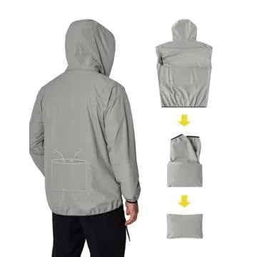 Packable Waterproof Raincoat for Men - COOFANDY