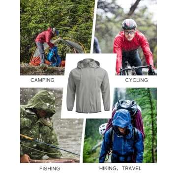 Packable Waterproof Raincoat for Men - COOFANDY