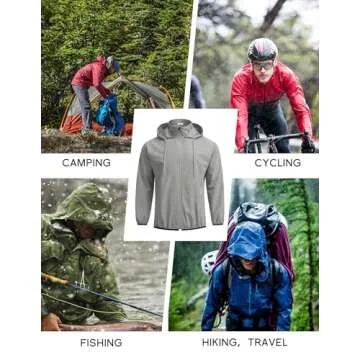 Packable Waterproof Raincoat for Men - COOFANDY