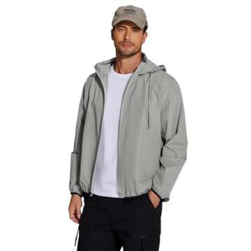 Packable Waterproof Raincoat for Men - COOFANDY
