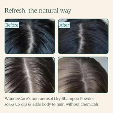 Dry Shampoo Volume Powder | Natural, Eco-friendly, Non Aerosol, Refillable | USA-Made | Refreshes, Volumizes | For Light, Medium or Dark Hair | 1 Refillable Jar + 1 Plastic-free Refill