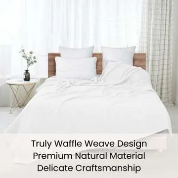 Comfy-co Cotton Waffle Weave Blanket for All Seasons