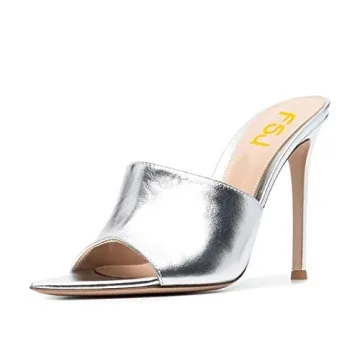 FSJ Women Fashion Mid High Heels Sandals - Stylish Comfort