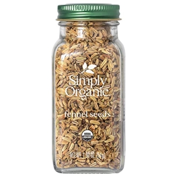 Simply Organic Fennel Seeds - 100% Organic Flavor Booster