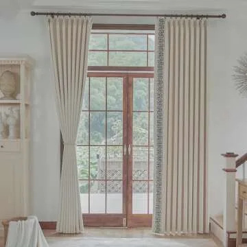 VisionaryHomeDesign Cream Pinch Pleat Curtains for Elegant Decor