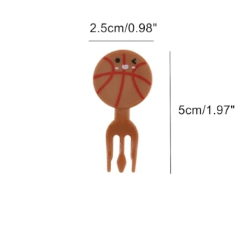 IUAQDP Sports Ball Fruit Fork Set for Kids Fun Mealtime