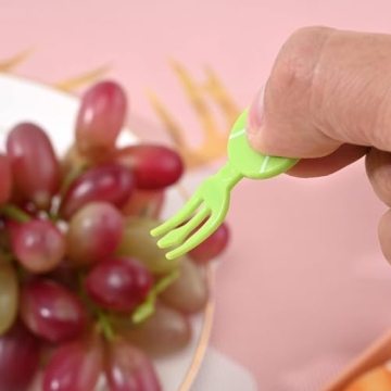 IUAQDP Sports Ball Fruit Fork Set for Kids Fun Mealtime