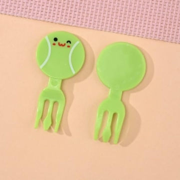 IUAQDP Sports Ball Fruit Fork Set for Kids Fun Mealtime