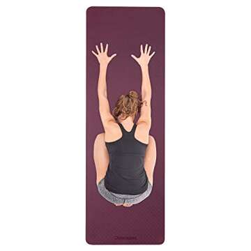 Retrospec Zuma Yoga Mat with Strap - Eco-Friendly Non-Slip Training