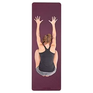 Retrospec Zuma Yoga Mat with Strap - Eco-Friendly Non-Slip Training