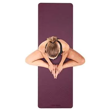 Retrospec Zuma Yoga Mat with Strap - Eco-Friendly Non-Slip Training