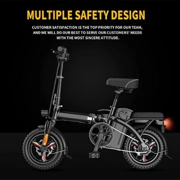 EBKAROCY Electric Bike 400W, 22MPH, Foldable & Durable