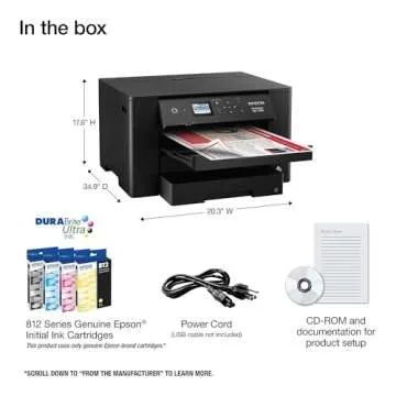 Epson WF-7310 Wide-Format Printer with Auto Duplex Printing